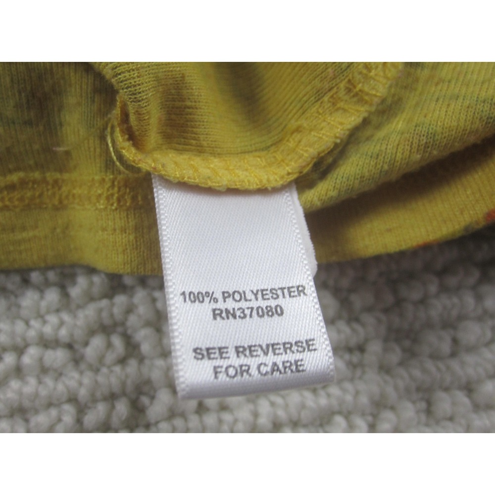 Cato Woman Shirt Womens Plus 18/20W Yellow Boho V Neck 3/4 Sleeve Embellished‎ - Picture 5 of 9